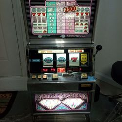 Real Working Authentic IGT Double Diamond Slot Machine 