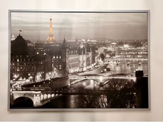 Paris Skyline Framed Wall Art