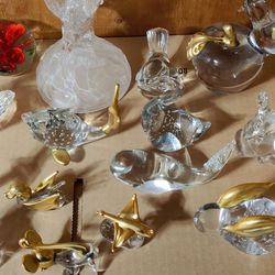 Lot Of Glass Antiques Various Sizes And Animals 