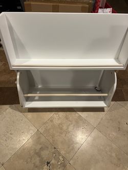 Babyletto Tally Storage and Bookshelf - White and Washed Natural