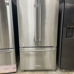 KitchenAid stainless steel refrigerator W  L