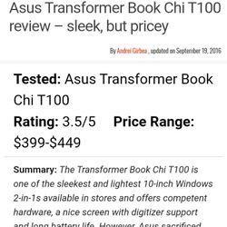Asus Tablet Móviles Dock Windows 10 Con 115 Gigabyte En Buen Estado 