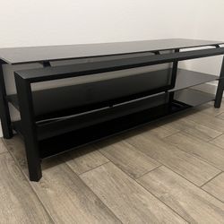 TV Media Console - Glass And Metal