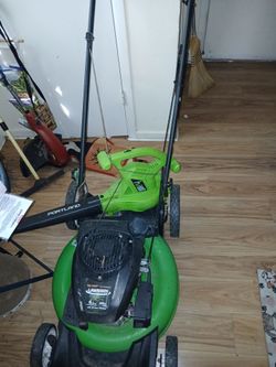 TruStart lawn gas mower+Portland leaf blower