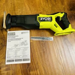 RYOBI Model PBLRS01 18V ONE+ HP Brushless Reciprocating Saw  New Condition 