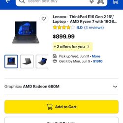 Lenovo thinkpad Laptop 