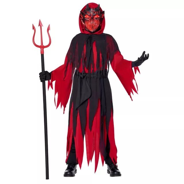 Light-up Devilish Demon Halloween Kids Costume for 4-6 year old