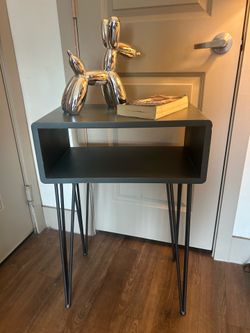Modern Gray Side Table