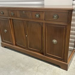 Mid century solid wood buffet