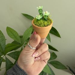 Mini Potted Handmade Beaded Plants 