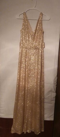 Sorella Vita Rosegold Sequin Bridemaids Dress Size 12