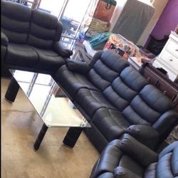 Reclining Sofa And Love Seat $1 Down No Credit Check Financing