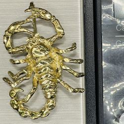 10 KT Gold Scorpion Charm 