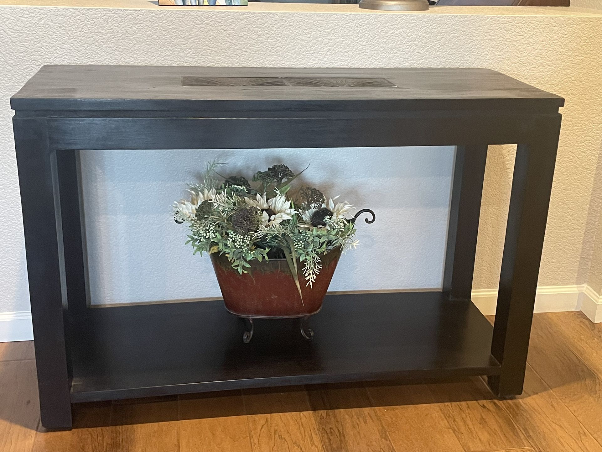 Black Wood Sofa Table 