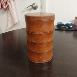 Vintage Chinese Bamboo Tea Caddy
