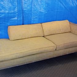 Vintage Marge Carson faux bamboo wood sofa/setee/loveseat