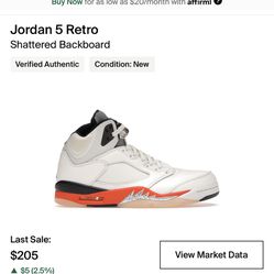 Size 10.5 Shattered Backboard 5s Ds With Verification From Tradeblock