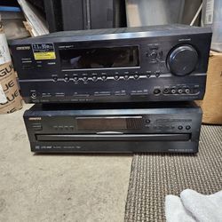 Onkyo Reciever and 6 Disc CD Changer
