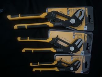 DEWALT straight jaw push-lock pliers 3pc 8”-10”-12.