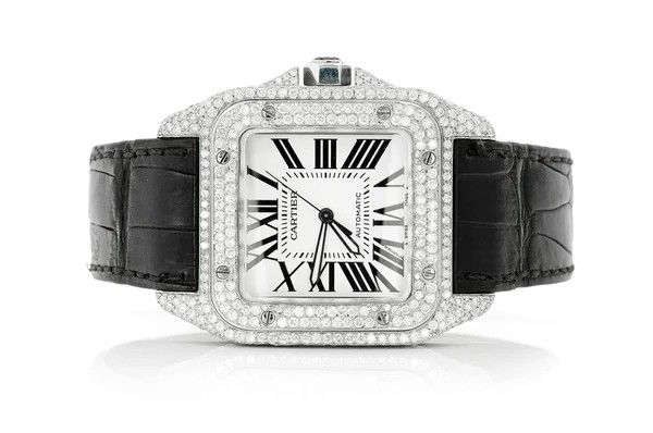 Moissanite Cartier Classic Men's Watch