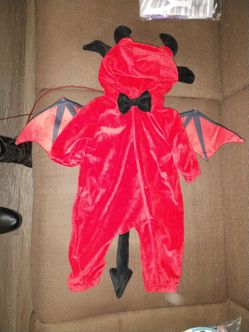 Helloween costume baby PJ as devil