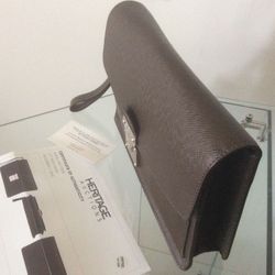 Louis Vuitton Brown Taiga Leather Belaia Clutch