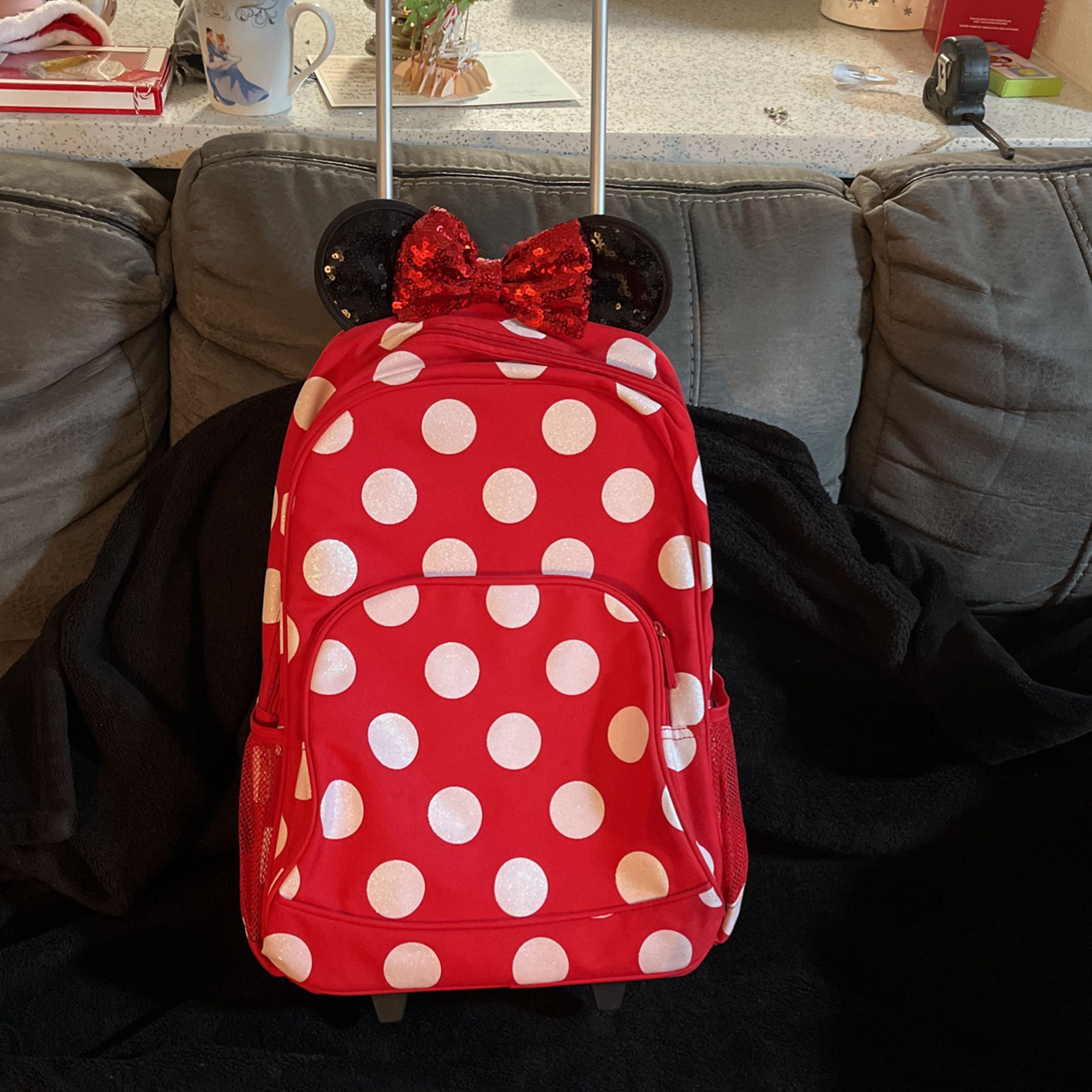 Disney Minnie Mouse  20”Carry On Roll Backpack 🎒 