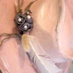 The Desert Rose 🪷 Flat Brim Fedora custom hat size medium