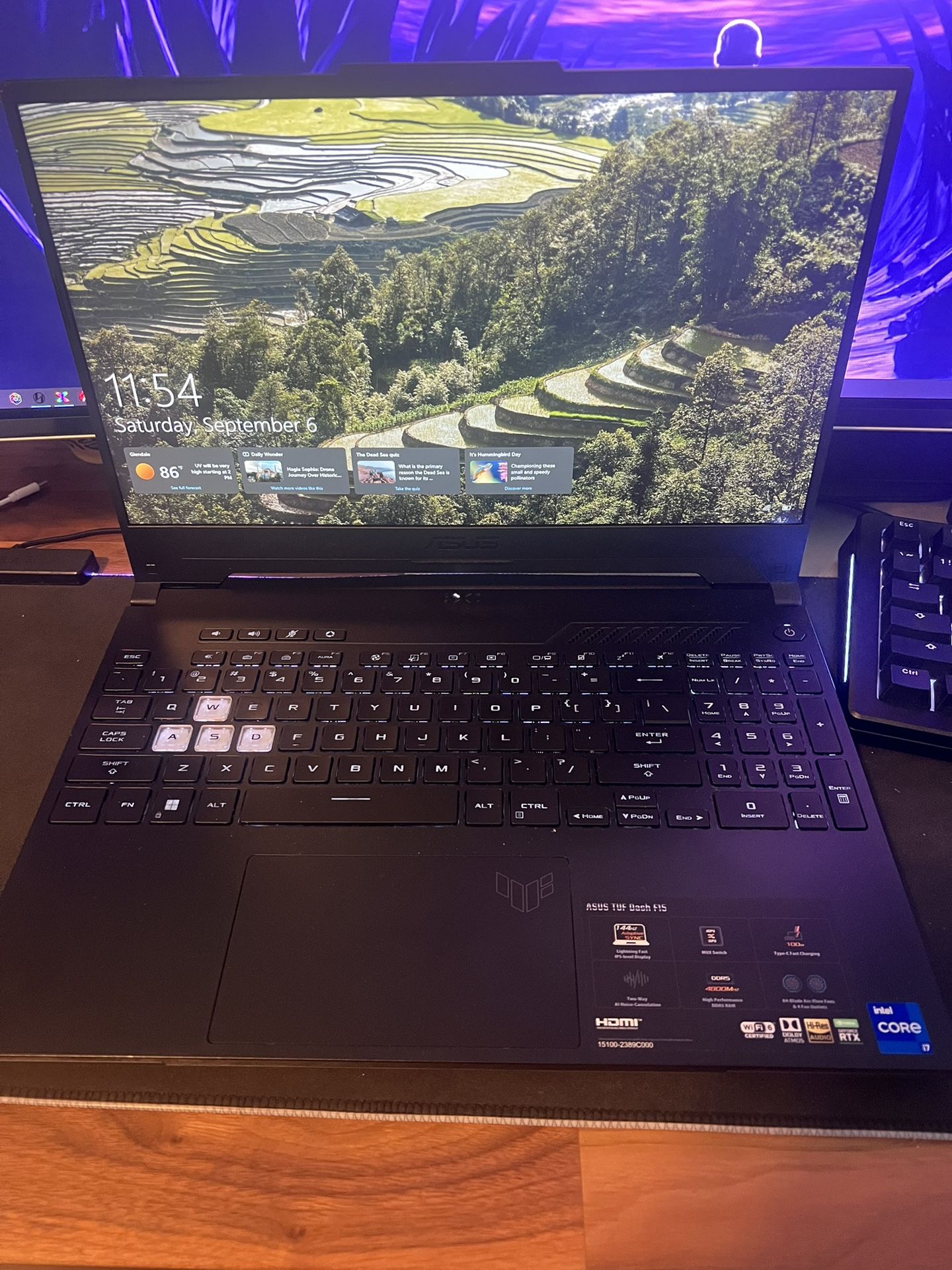 ASUS TUF Dash F15 Gaming Laptop – i7-12650H / RTX 3060 / 16GB RAM 