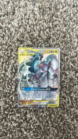 Arceus, Dialga, and Palkia Pokemon card
