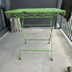Iron Patio Furniture - Table And 2 Chairs
