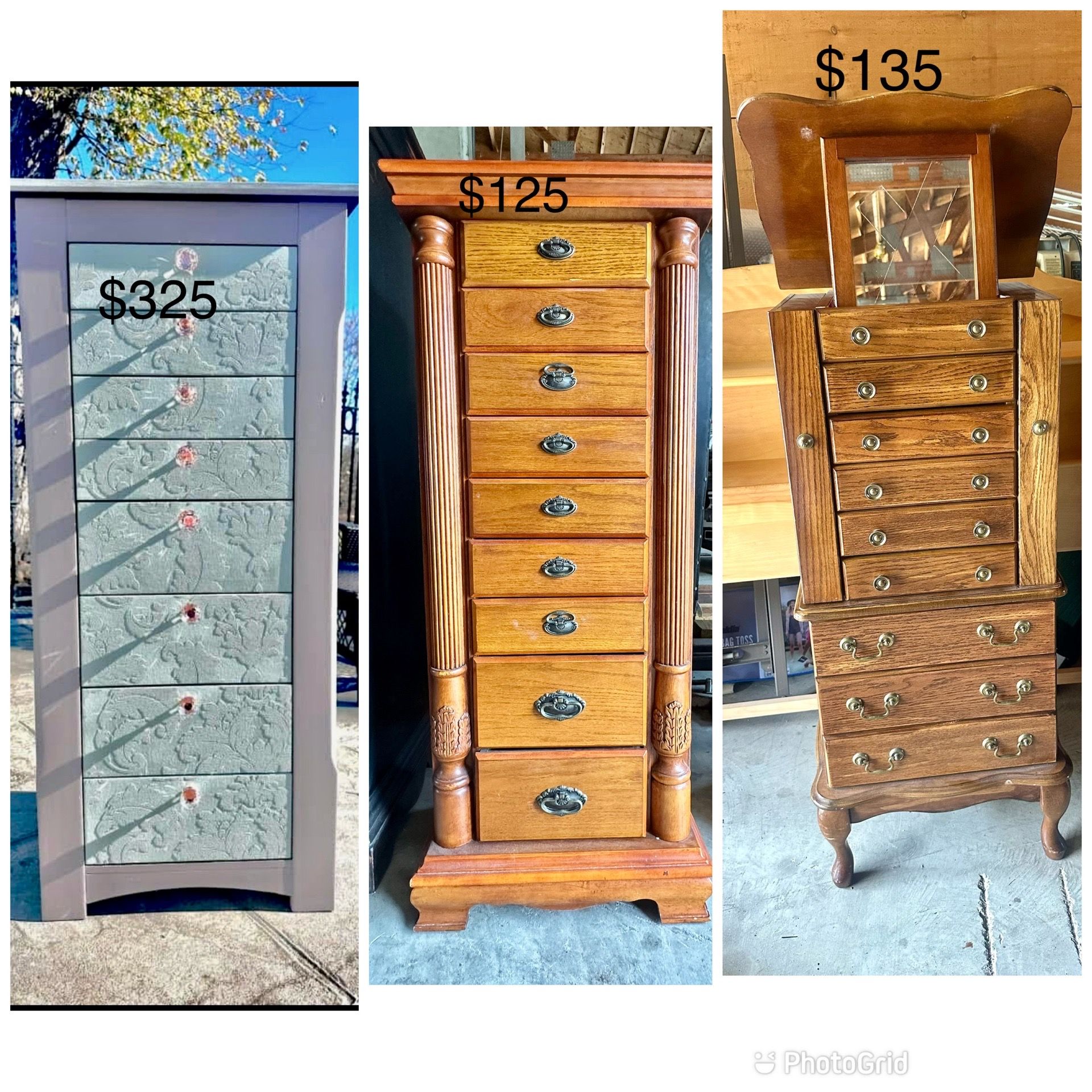 Beautiful jewelry armoire/cabinets/stand-up Beautiful jewelry armoire/cabinets/stand up