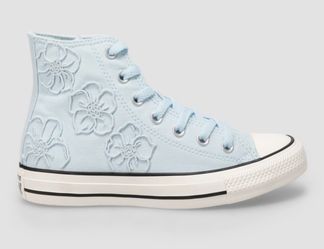 Converse Light Blue Floral Print