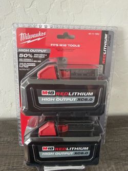 Milwaukee M18 RedLithium High Output XC6.0 Battery 2-Pack