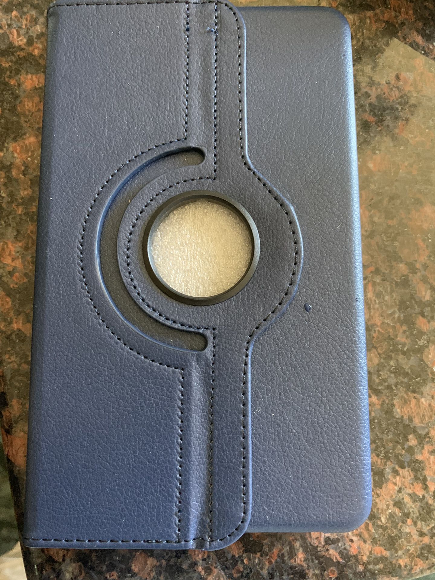 Stylish blue rotating tablet case