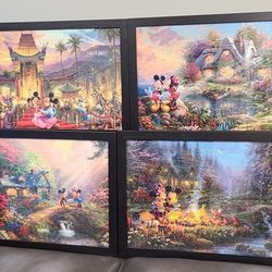 (5 Total) Ceaco Puzzles - Thomas Kinkade / Disney (750 Pieces Each)