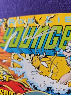 YOUNGBLOOD 1 SIGNED ROB LIEFELD HANK KANALZ ART ROB LIEFELD BRIAN MURRAY 1992 .