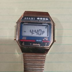 Vtg..1970s..Asahi..Quartz..7-Melody..Watch