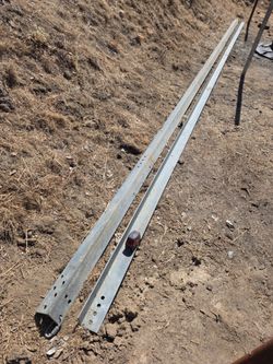 3 1/2 × 3 1/2 × 1/4 thick (2) 27 ft long galvanized angle iron