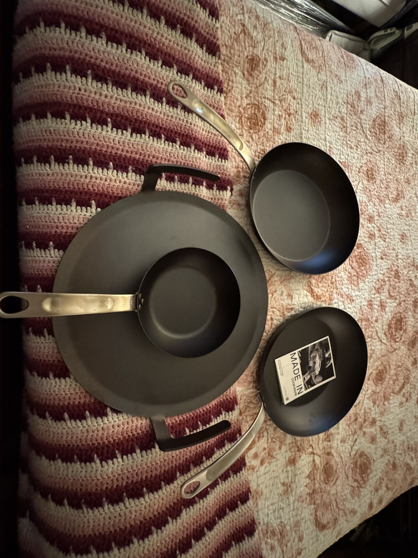 Made-in carbon steel frying pans
