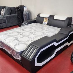 Bedroom Furniture Beds With Bluetooth Speaker,  Mattress Also Available 