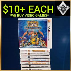 Nintendo 3DS Game Lot Pokémon Sun Moon Zelda Luigi’s Mansion Bravely Default
