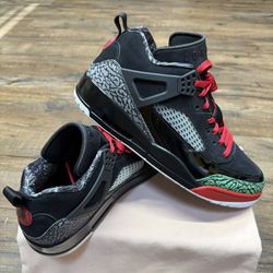 JORDAN SPIZIKE LOW - PATENT LEATHER “DESIGNER EDITION” PREMIUM FASHION SNEAKERS (Size: 13)