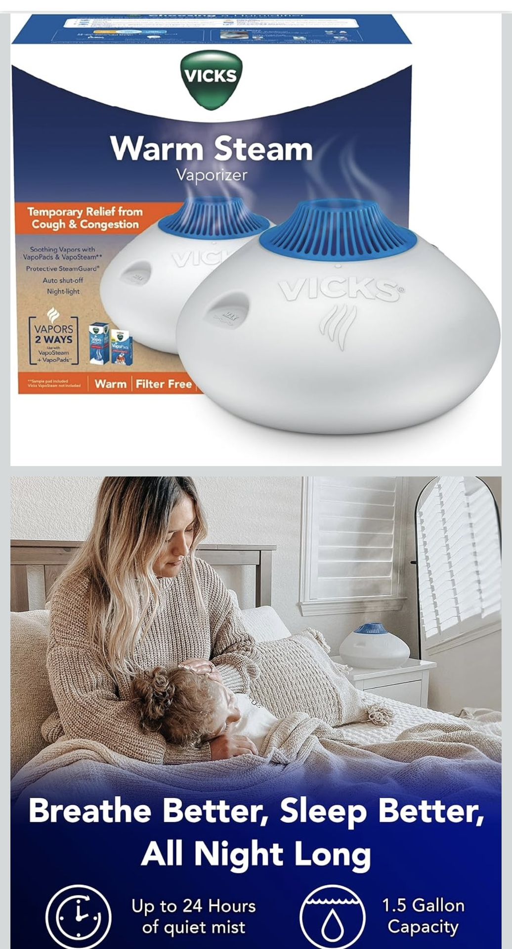 Vicks Warm Steam Vaporizer 