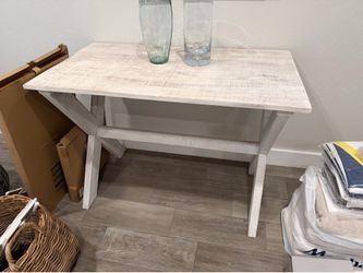 Whitewash Side Table