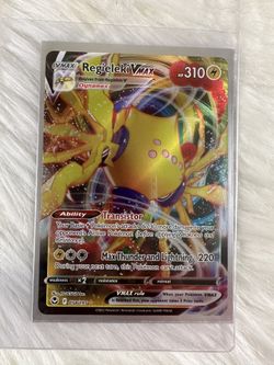 pokemon tcg silver tempest 058 195 regieleki vmax card V & Vstar 058/195- - Ultra Rare Lot The item available is listed in the Title Regieleki VMAX (Secret) - SWSH12: