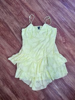 Wild Fable Dress Women’s Size Medium Babydoll Fairy Coquette Drop Waist Clouds s