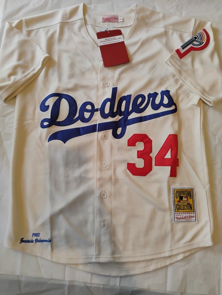 Med Los Angeles Dodgers Fernando Valenzuela Jerseys