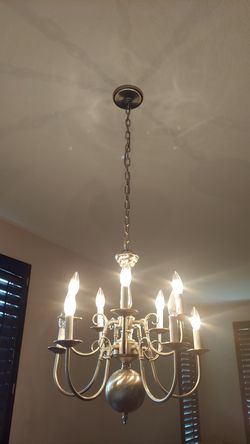 Satin Nickel Chandelier