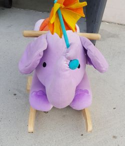 Parent's Plush Elephant Rocker